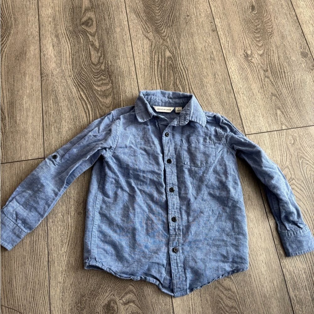 Janine &Jack and Gap Blue Kids Button-Up Shirt